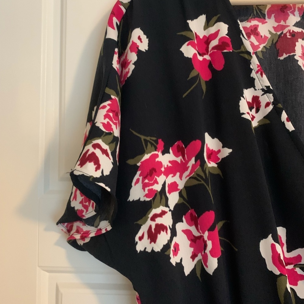 J. Crew Factory V-Neck Floral High Low Dress - Picture 2 of 8